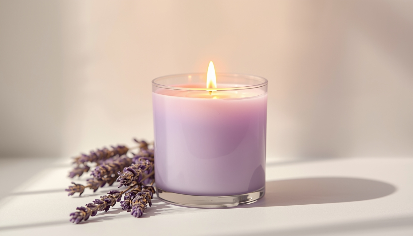 Lavendel geurkaars van Bonesalive